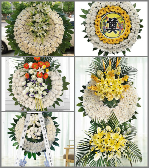 湖北咸宁市嘉鱼县渡普镇花圈速递