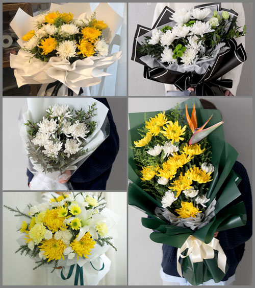 湖北咸宁市嘉鱼县渡普镇白事花束代送